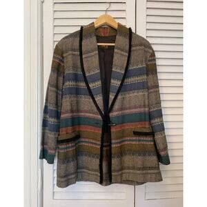 Vintage David Paul New York Southwest Patterned Blazer, size L